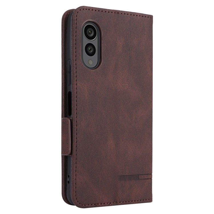 For Fujitsu Arrows N F-51C Magnetic Clasp Leather Phone Case