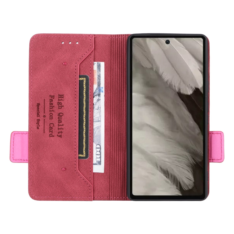 For Google Pixel 7a Magnetic Clasp Leather Phone Case