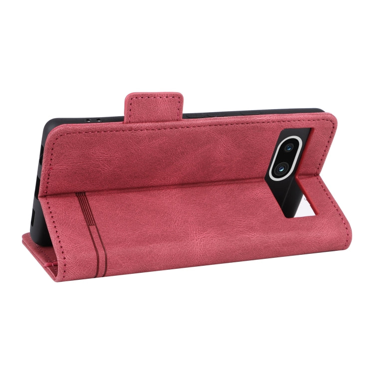 For Google Pixel 7a Magnetic Clasp Leather Phone Case