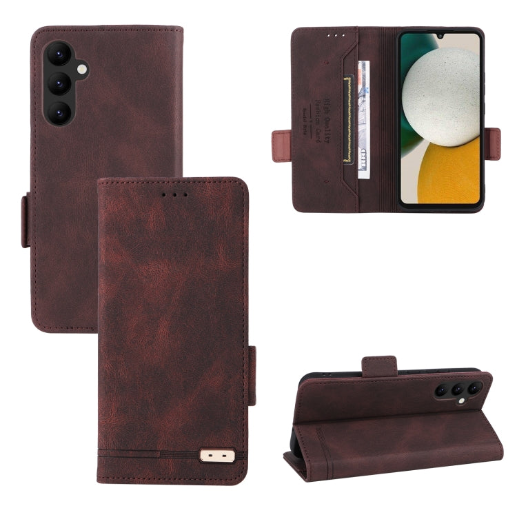For Samsung Galaxy A34 5G Magnetic Clasp Leather Phone Case