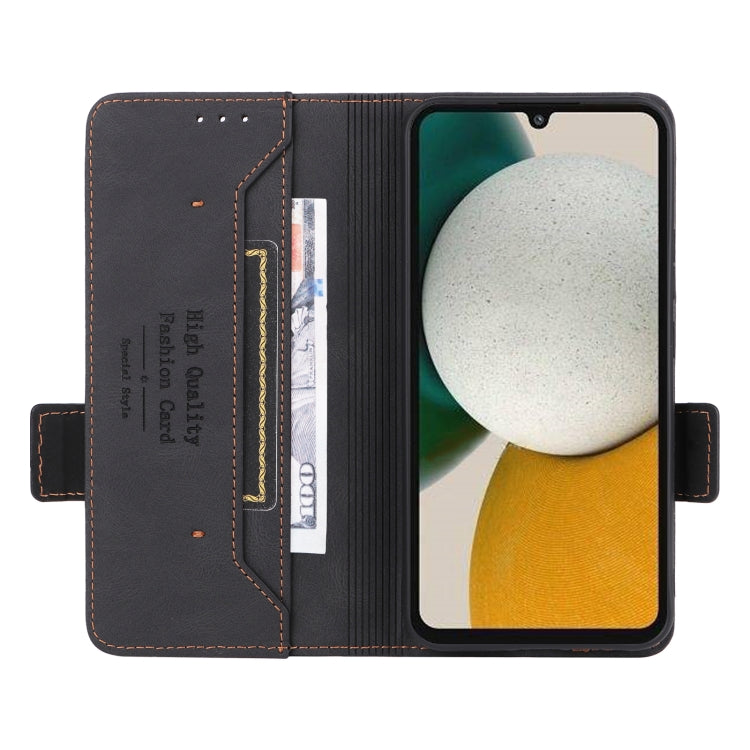 For Samsung Galaxy A34 5G Magnetic Clasp Leather Phone Case
