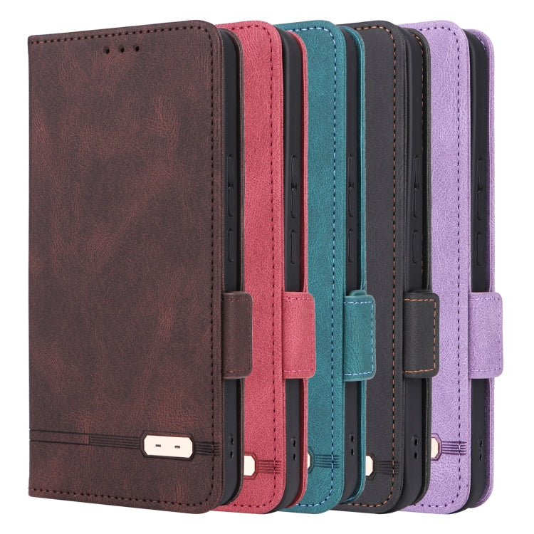 For Samsung Galaxy A34 5G Magnetic Clasp Leather Phone Case