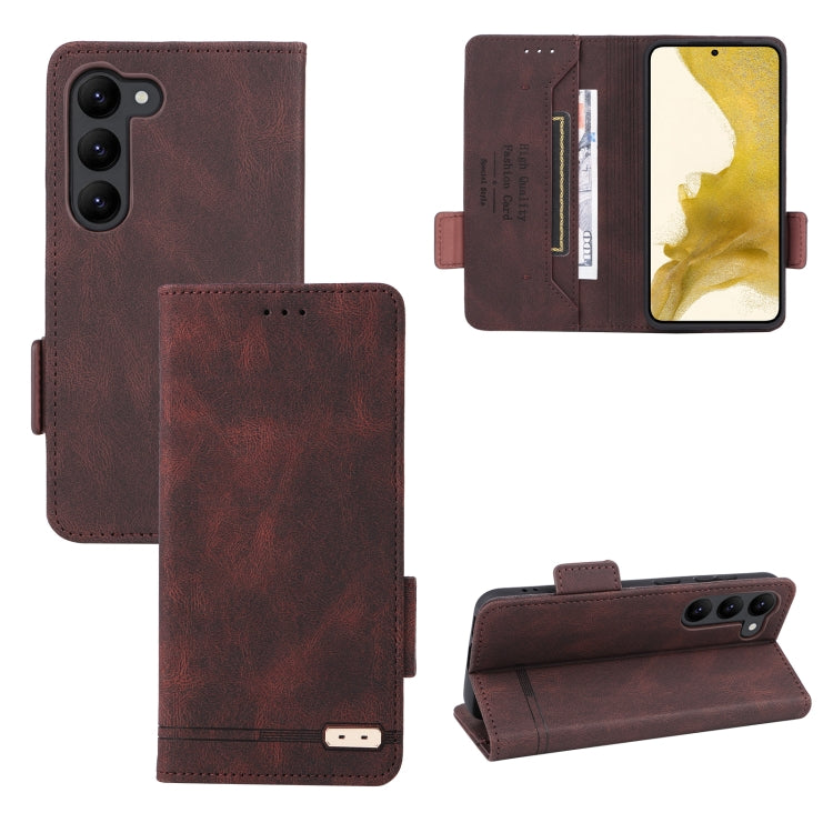 For Samsung Galaxy S23+ 5G Magnetic Clasp Leather Phone Case