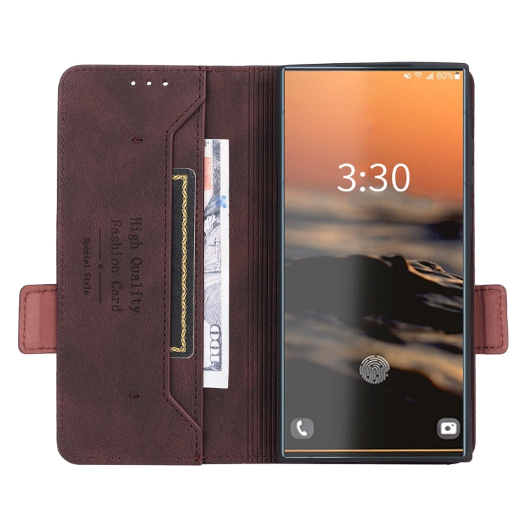 For Samsung Galaxy S23 Ultra 5G Magnetic Clasp Leather Phone Case