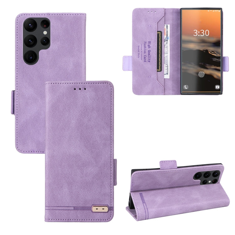 For Samsung Galaxy S23 Ultra 5G Magnetic Clasp Leather Phone Case