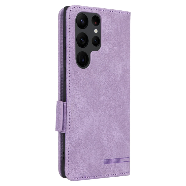 For Samsung Galaxy S23 Ultra 5G Magnetic Clasp Leather Phone Case