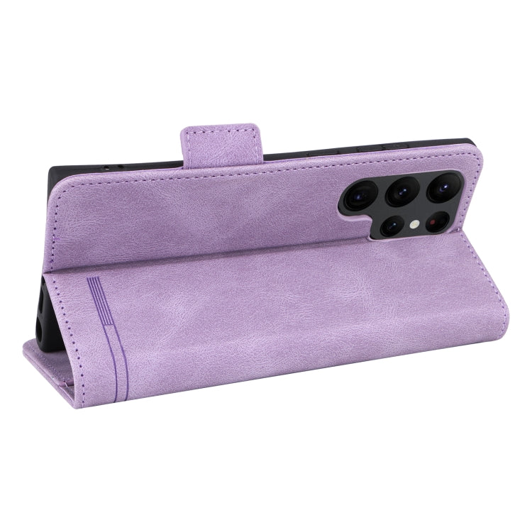 For Samsung Galaxy S23 Ultra 5G Magnetic Clasp Leather Phone Case