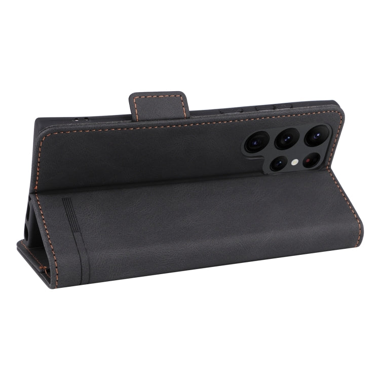 For Samsung Galaxy S23 Ultra 5G Magnetic Clasp Leather Phone Case