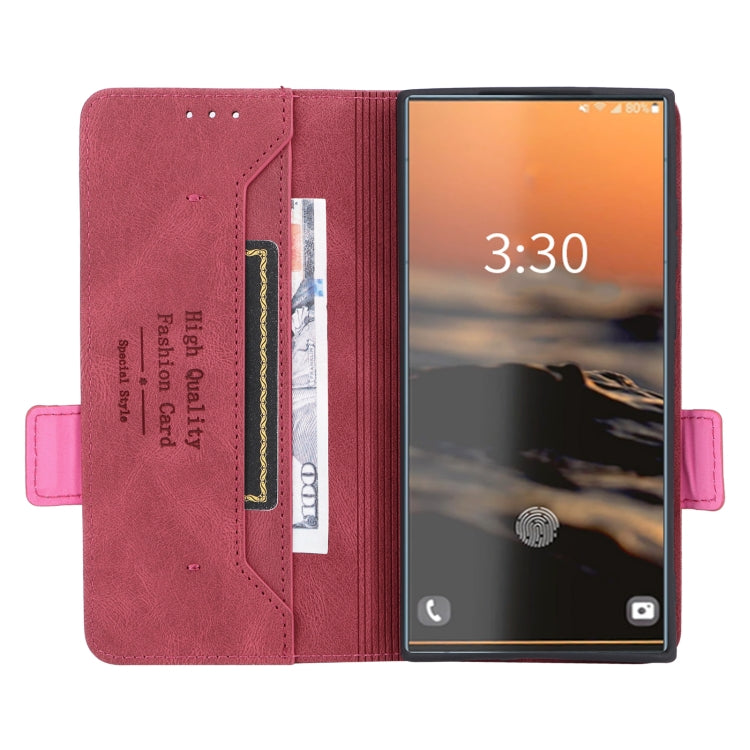 For Samsung Galaxy S23 Ultra 5G Magnetic Clasp Leather Phone Case