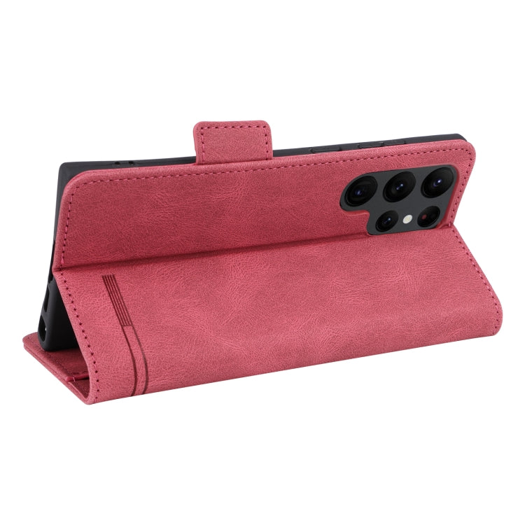 For Samsung Galaxy S23 Ultra 5G Magnetic Clasp Leather Phone Case