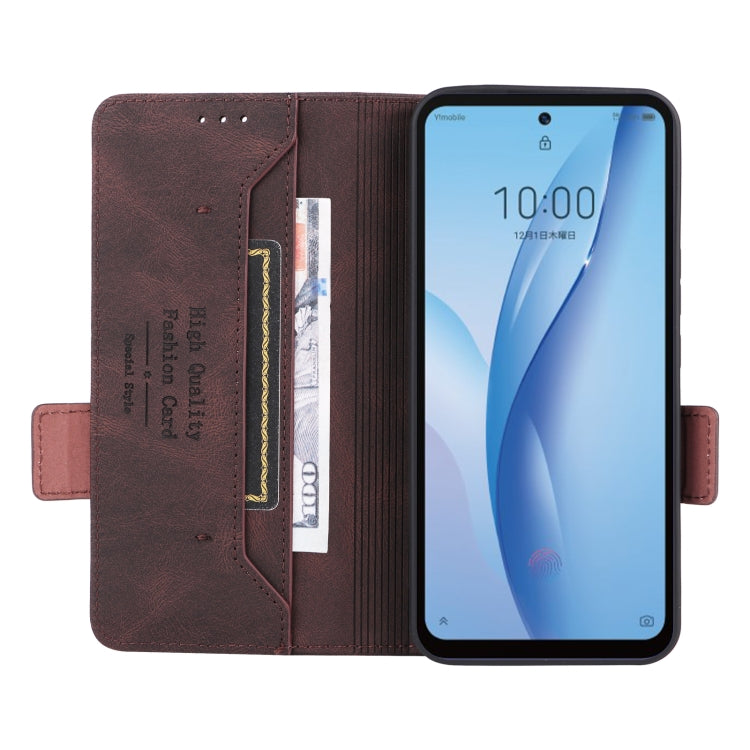 For ZTE Libero 5G III Magnetic Clasp Leather Phone Case