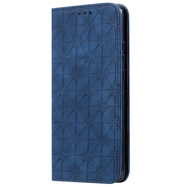 For Huawei P40 Pro+ Lucky Flowers Embossing Pattern Magnetic Horizontal Flip Leather Case with Holder & Card Slots