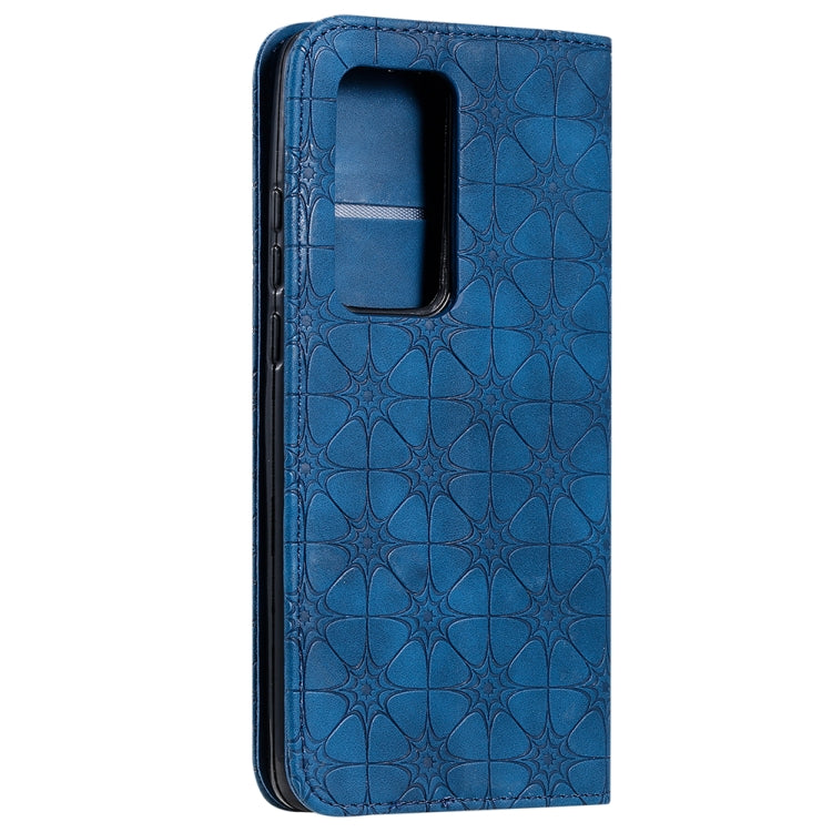 For Huawei P40 Pro+ Lucky Flowers Embossing Pattern Magnetic Horizontal Flip Leather Case with Holder & Card Slots