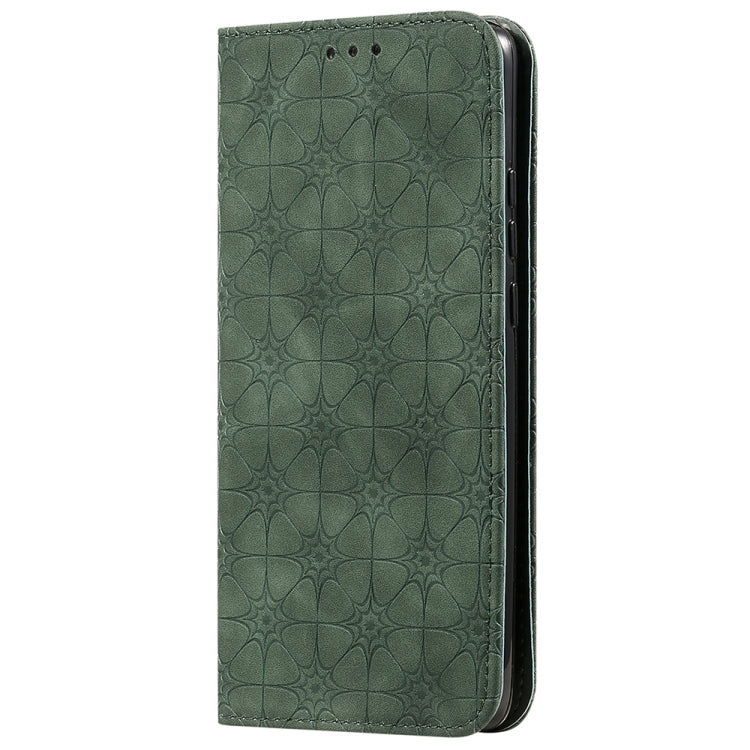 For Huawei P40 Pro+ Lucky Flowers Embossing Pattern Magnetic Horizontal Flip Leather Case with Holder & Card Slots