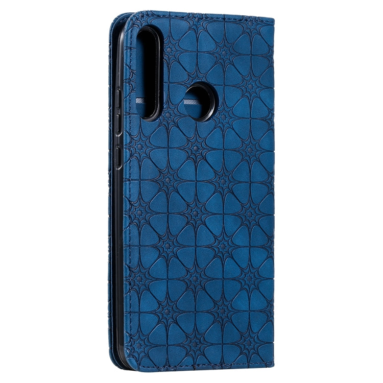 For Huawei P40 lite E / Y7p 2020 Lucky Flowers Embossing Pattern Magnetic Horizontal Flip Leather Case with Holder & Card Slots