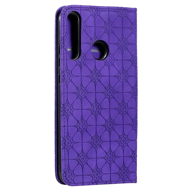 For Huawei P40 lite E / Y7p 2020 Lucky Flowers Embossing Pattern Magnetic Horizontal Flip Leather Case with Holder & Card Slots