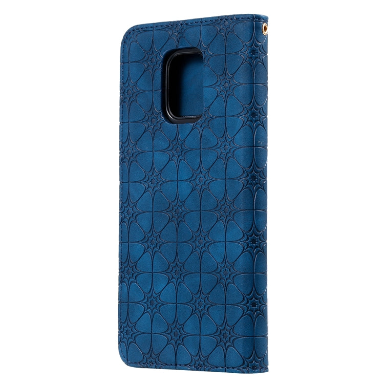 For Xiaomi Redmi Note 9 Pro Lucky Flowers Embossing Pattern Magnetic Horizontal Flip Leather Case with Holder & Card Slots