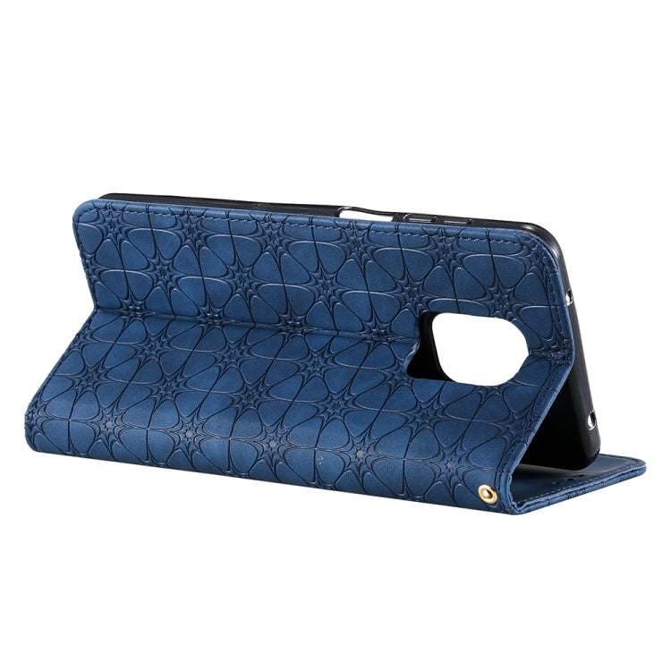 For Xiaomi Redmi Note 9 Pro Lucky Flowers Embossing Pattern Magnetic Horizontal Flip Leather Case with Holder & Card Slots