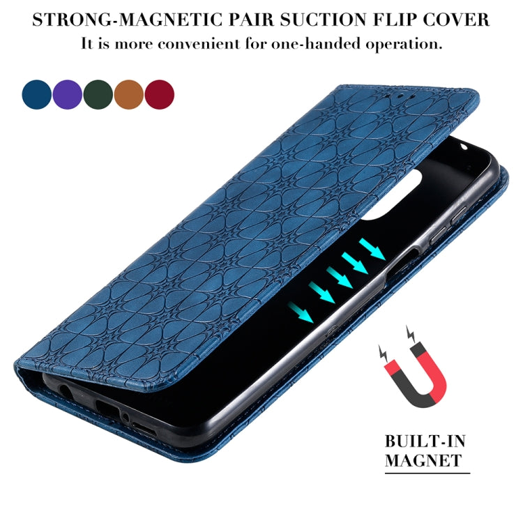 For Xiaomi Redmi Note 9 Pro Lucky Flowers Embossing Pattern Magnetic Horizontal Flip Leather Case with Holder & Card Slots