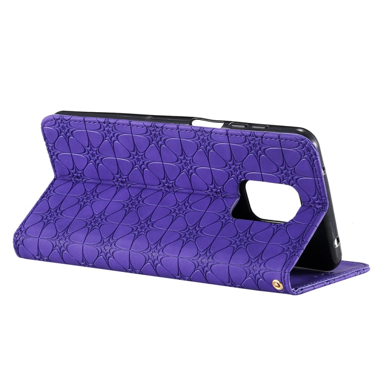 For Xiaomi Redmi Note 9 Pro Lucky Flowers Embossing Pattern Magnetic Horizontal Flip Leather Case with Holder & Card Slots