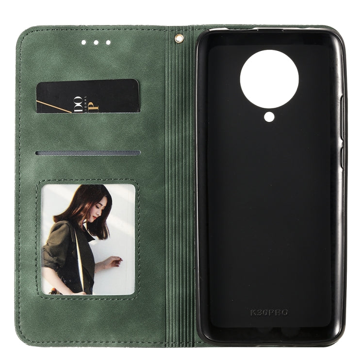 For Xiaomi Redmi K30 Pro Lucky Flowers Embossing Pattern Magnetic Horizontal Flip Leather Case with Holder & Card Slots