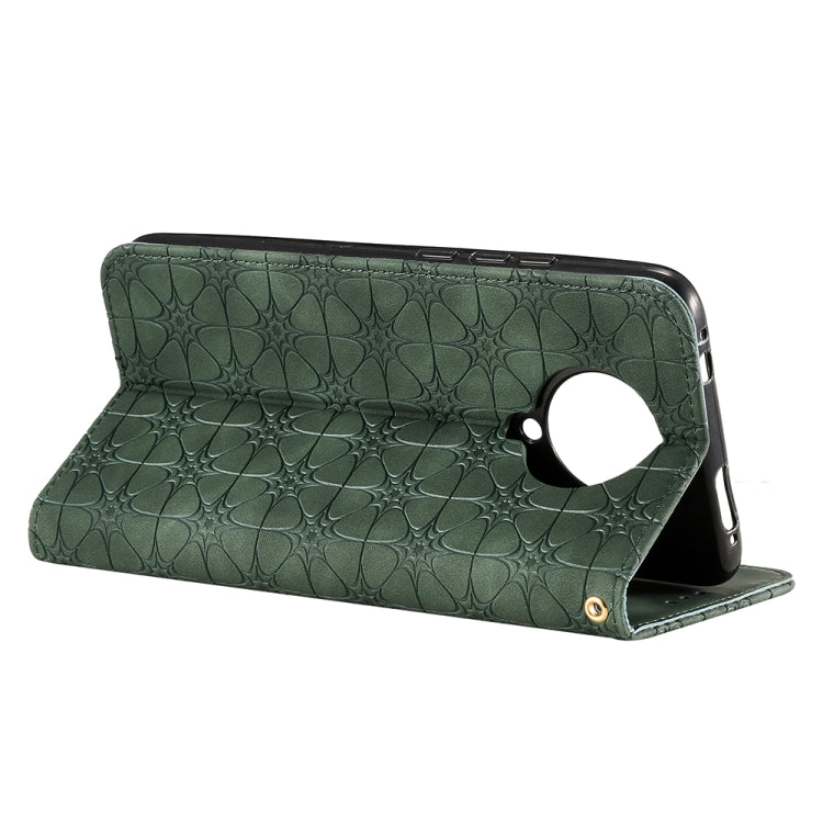 For Xiaomi Redmi K30 Pro Lucky Flowers Embossing Pattern Magnetic Horizontal Flip Leather Case with Holder & Card Slots