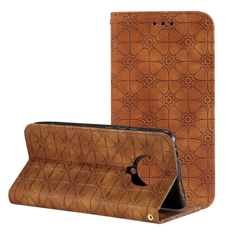 For Xiaomi Redmi K30 Pro Lucky Flowers Embossing Pattern Magnetic Horizontal Flip Leather Case with Holder & Card Slots