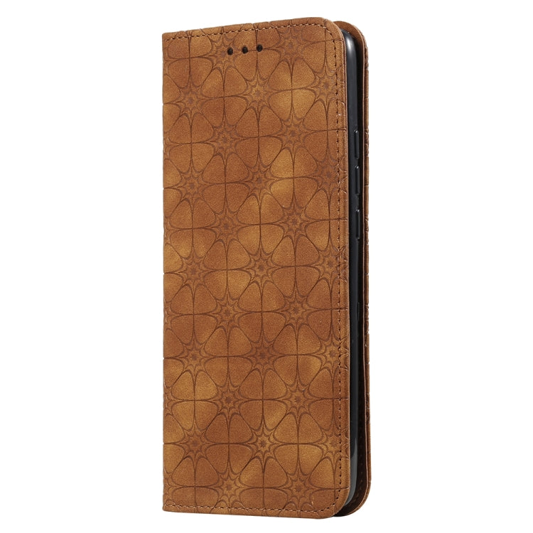For Xiaomi Redmi K30 Pro Lucky Flowers Embossing Pattern Magnetic Horizontal Flip Leather Case with Holder & Card Slots