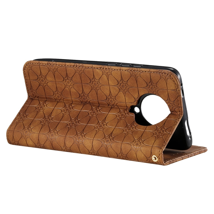 For Xiaomi Redmi K30 Pro Lucky Flowers Embossing Pattern Magnetic Horizontal Flip Leather Case with Holder & Card Slots