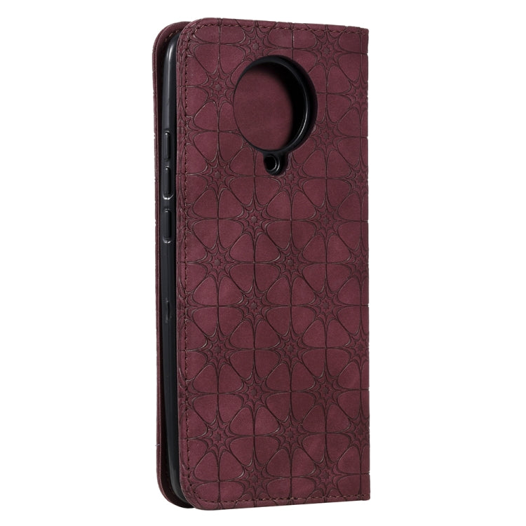 For Xiaomi Redmi K30 Pro Lucky Flowers Embossing Pattern Magnetic Horizontal Flip Leather Case with Holder & Card Slots