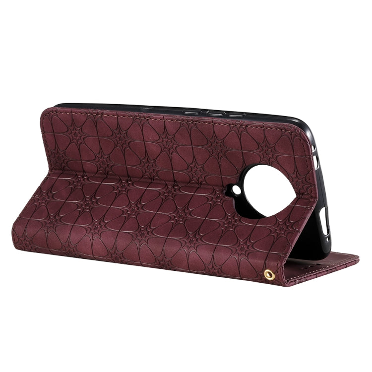 For Xiaomi Redmi K30 Pro Lucky Flowers Embossing Pattern Magnetic Horizontal Flip Leather Case with Holder & Card Slots