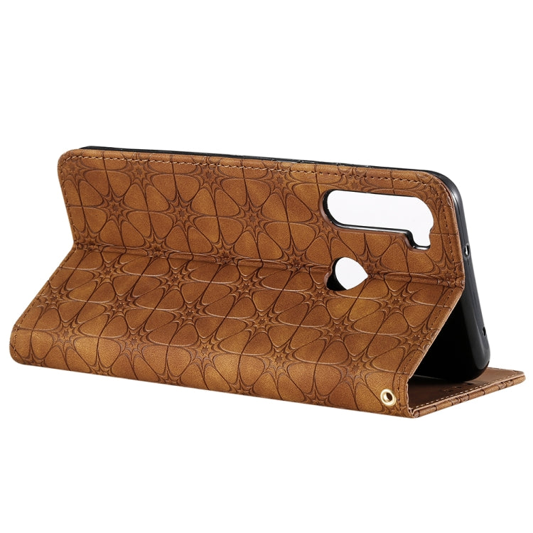 For Xiaomi Redmi Note 8T Lucky Flowers Embossing Pattern Magnetic Horizontal Flip Leather Case with Holder & Card Slots