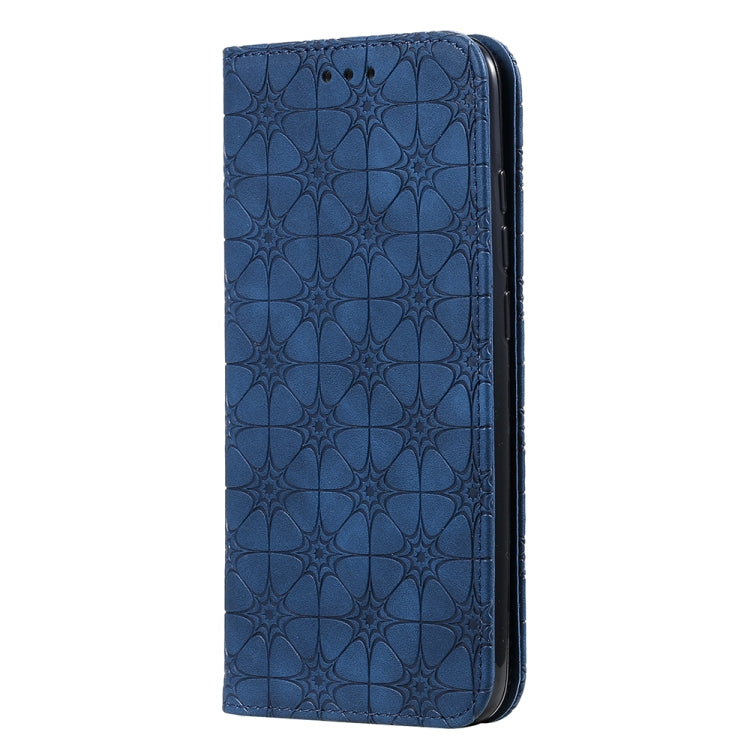 For Xiaomi Redmi 8A Lucky Flowers Embossing Pattern Magnetic Horizontal Flip Leather Case with Holder & Card Slots