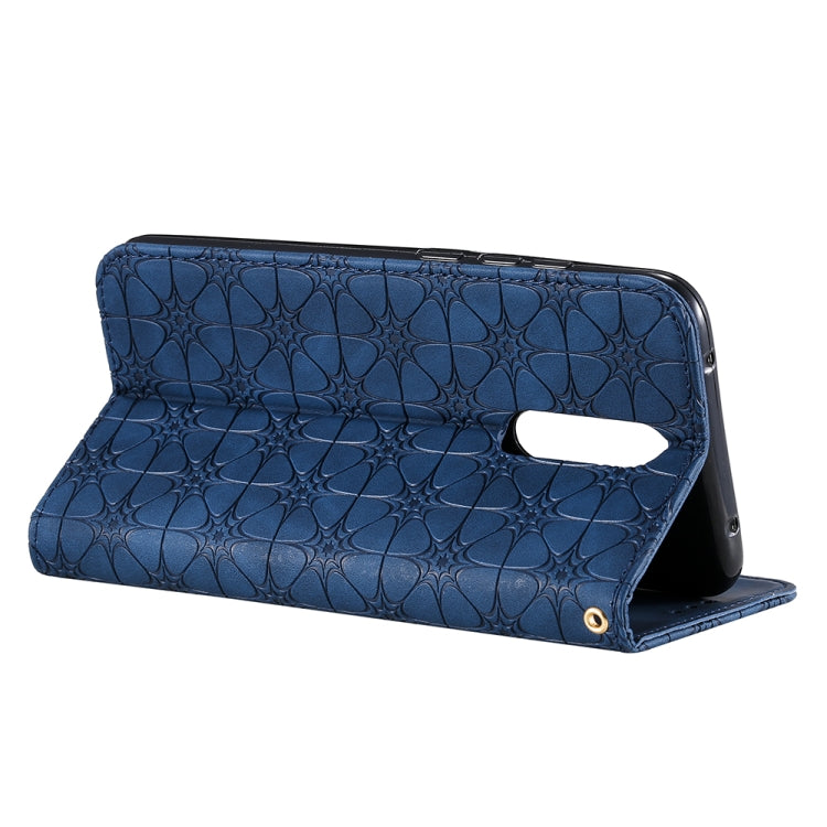 For Xiaomi Redmi 8A Lucky Flowers Embossing Pattern Magnetic Horizontal Flip Leather Case with Holder & Card Slots