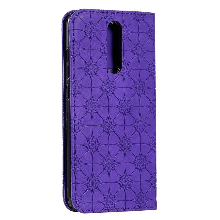 For Xiaomi Redmi 8A Lucky Flowers Embossing Pattern Magnetic Horizontal Flip Leather Case with Holder & Card Slots