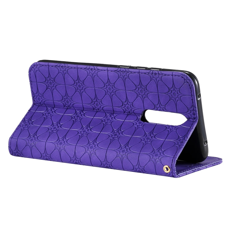 For Xiaomi Redmi 8A Lucky Flowers Embossing Pattern Magnetic Horizontal Flip Leather Case with Holder & Card Slots