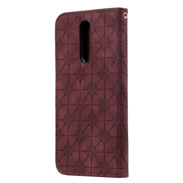 For Xiaomi Redmi 8A Lucky Flowers Embossing Pattern Magnetic Horizontal Flip Leather Case with Holder & Card Slots