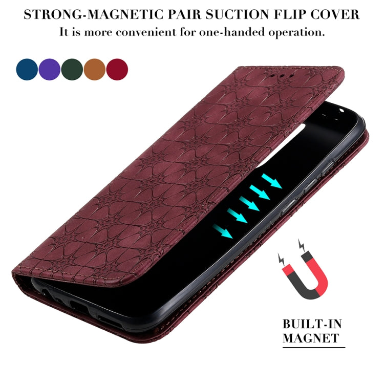 For Xiaomi Redmi 8A Lucky Flowers Embossing Pattern Magnetic Horizontal Flip Leather Case with Holder & Card Slots