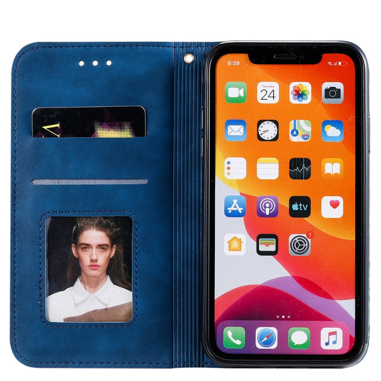 For iPhone 11 Pro Lucky Flowers Embossing Pattern Magnetic Horizontal Flip Leather Casewith Holder & Card Slots