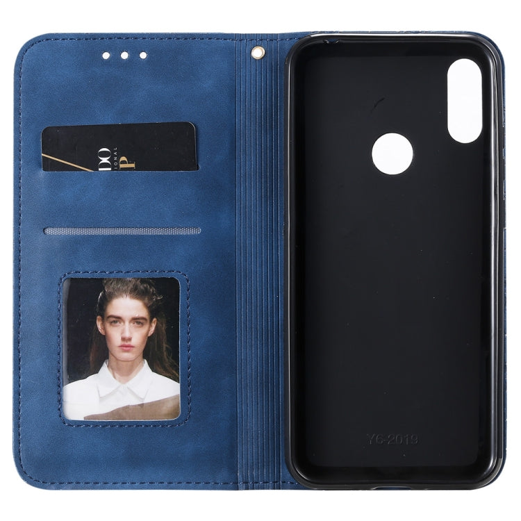 For Huawei Honor 8A 2020 / Y6 2019 Lucky Flowers Embossing Pattern Magnetic Horizontal Flip Leather Case with Holder & Card Slots