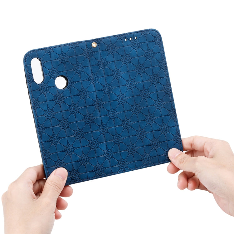 For Huawei Honor 8A 2020 / Y6 2019 Lucky Flowers Embossing Pattern Magnetic Horizontal Flip Leather Case with Holder & Card Slots