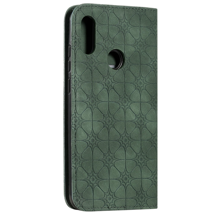 For Huawei Honor 8A 2020 / Y6 2019 Lucky Flowers Embossing Pattern Magnetic Horizontal Flip Leather Case with Holder & Card Slots