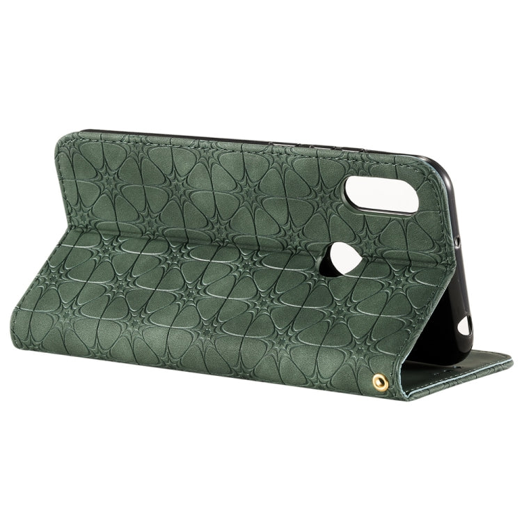 For Huawei Honor 8A 2020 / Y6 2019 Lucky Flowers Embossing Pattern Magnetic Horizontal Flip Leather Case with Holder & Card Slots