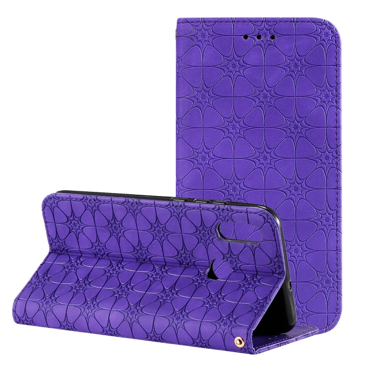 For Huawei Honor 10 Lite Lucky Flowers Embossing Pattern Magnetic Horizontal Flip Leather Case with Holder & Card Slots
