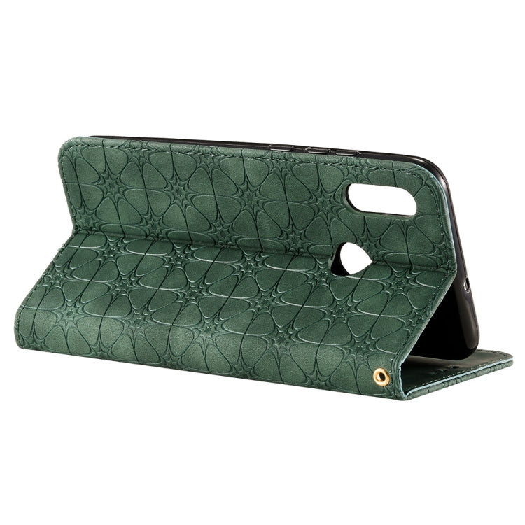 For Huawei Honor 10 Lite Lucky Flowers Embossing Pattern Magnetic Horizontal Flip Leather Case with Holder & Card Slots