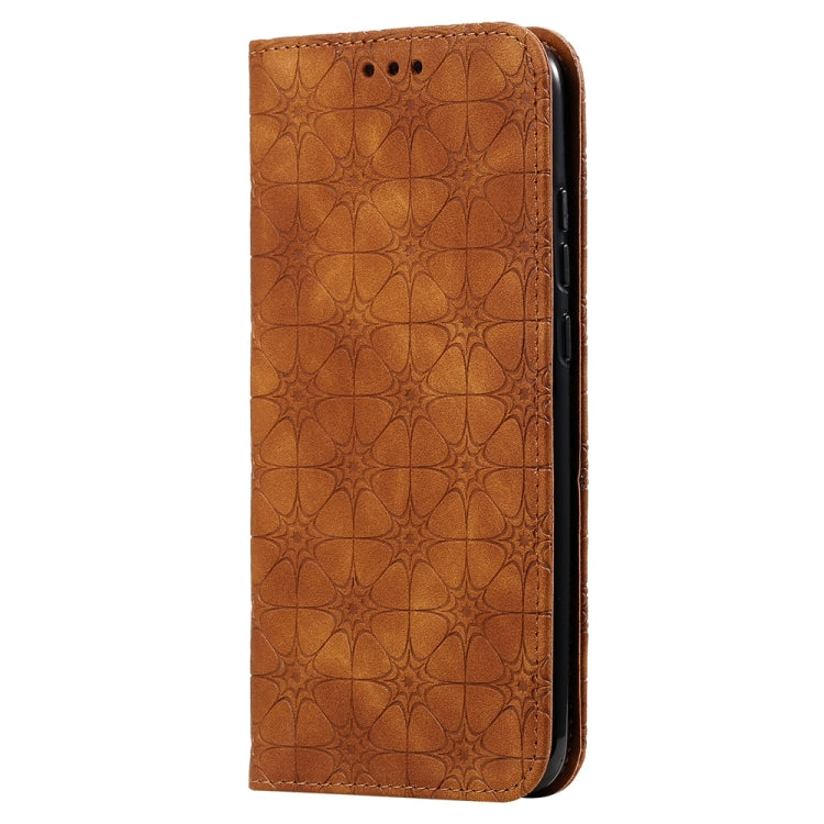 For Huawei Honor 10 Lite Lucky Flowers Embossing Pattern Magnetic Horizontal Flip Leather Case with Holder & Card Slots