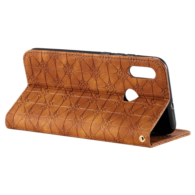 For Huawei Honor 10 Lite Lucky Flowers Embossing Pattern Magnetic Horizontal Flip Leather Case with Holder & Card Slots