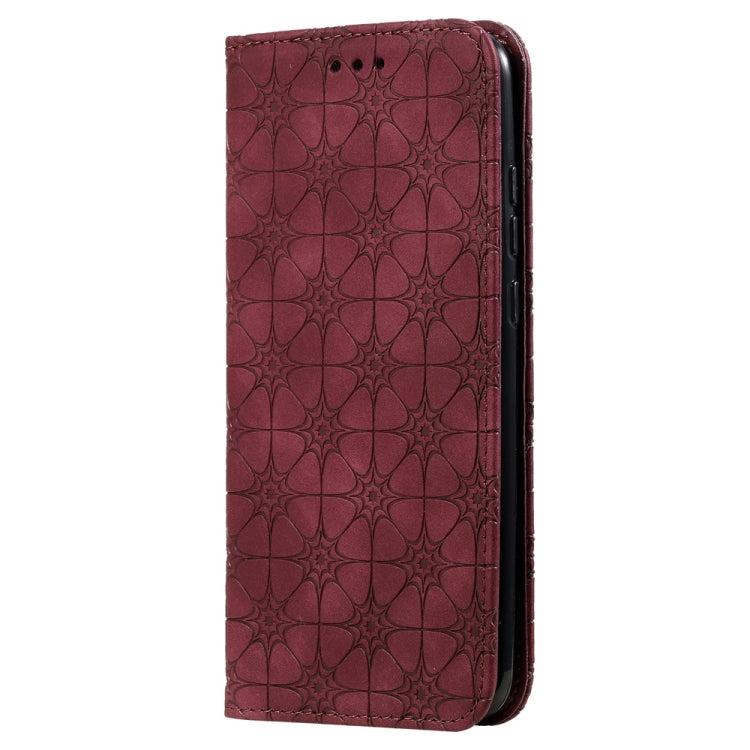 For Huawei Honor 10 Lite Lucky Flowers Embossing Pattern Magnetic Horizontal Flip Leather Case with Holder & Card Slots