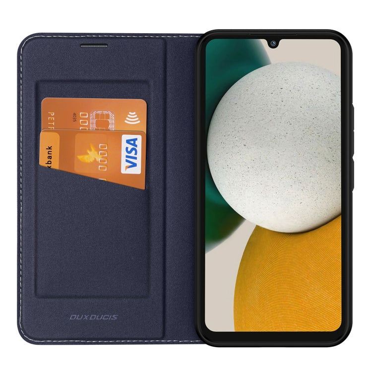 For Samsung Galaxy A34 5G DUX DUCIS Skin X2 Series Horizontal Flip Leather Phone Case(Blue)