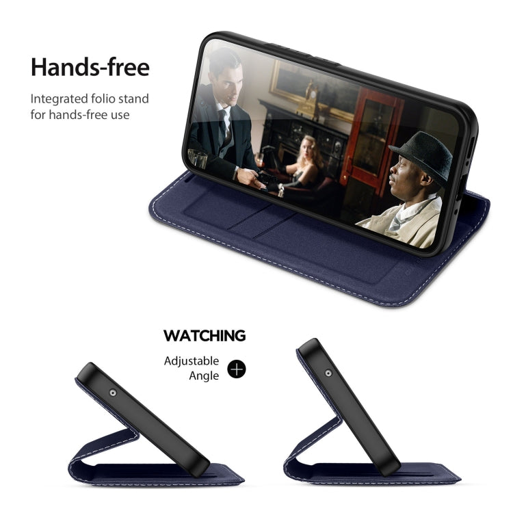 For Samsung Galaxy A34 5G DUX DUCIS Skin X2 Series Horizontal Flip Leather Phone Case(Blue)